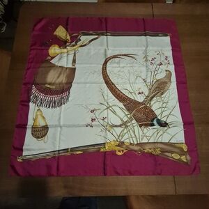 Gucci 100% Silk Vintage Scarf